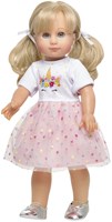 Heless robe de poupée licorne Hannah rose-blanc 35-45cm vêtements poupée-2