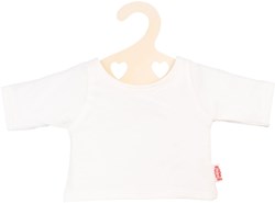 Heless t-shirt poupée blanc - vêtements poupée 28-35 cm sur cintre