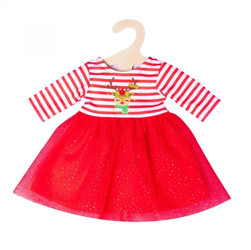 Heless robe de Noël pour poupée bébé avec serre-tête renne 35-45 cm vêtements poupée-2