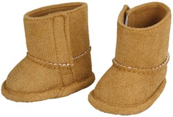Bottes pour poupée Heless aspect suède marron 38-45 cm accessoire mode