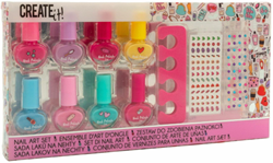 Create it! set de vernis à ongles pour enfants - set nail art coloré avec stickers