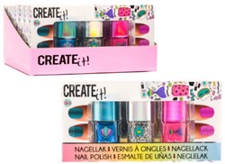 Create it! vernis à ongles sirène 3 pièces paillettes pour enfants