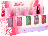 Create it! vernis à ongles confetti set - vernis coloré 5 pièces
