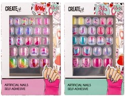 Create it! faux ongles autocollants pour enfants - ongles colorés