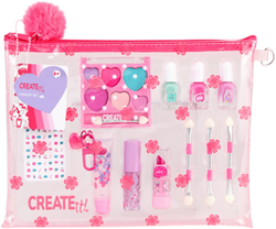Create it! trousse de maquillage rose set de maquillage jouet pour enfants