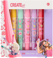 Create it! Stylos craie pour cheveux set coiffure colorée 5 pièces