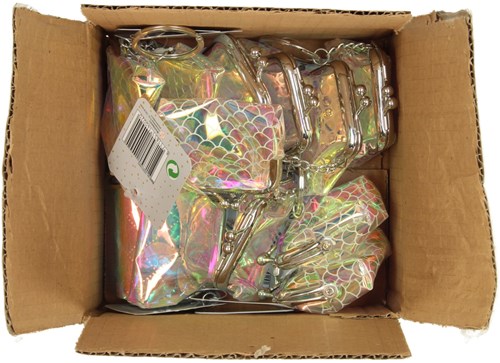 Wins Holland porte-clés porte-monnaie transparent lot de 12 multicolore-2