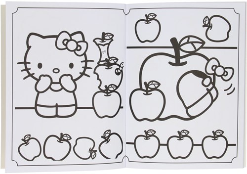 Super Color Kleurboek Hello Kitty met Potloden-2