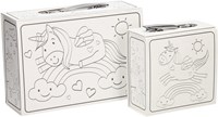 Wins Holland valise licorne à colorier - Set de 2 valises 2-en-1-2