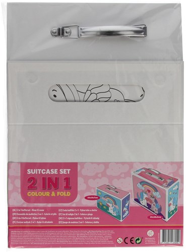 Wins Holland valise licorne à colorier - Set de 2 valises 2-en-1-3
