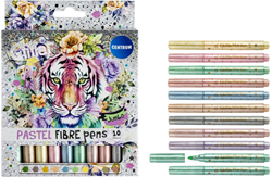 Centrum feutres pastel pailletés 10 couleurs à base d'eau