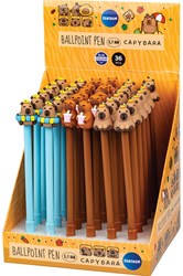 Centrum stylos bille Capybara 36 pièces encre bleue