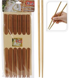 Excellent Houseware baguettes en bambou - set de 12 paires - baguettes sushi