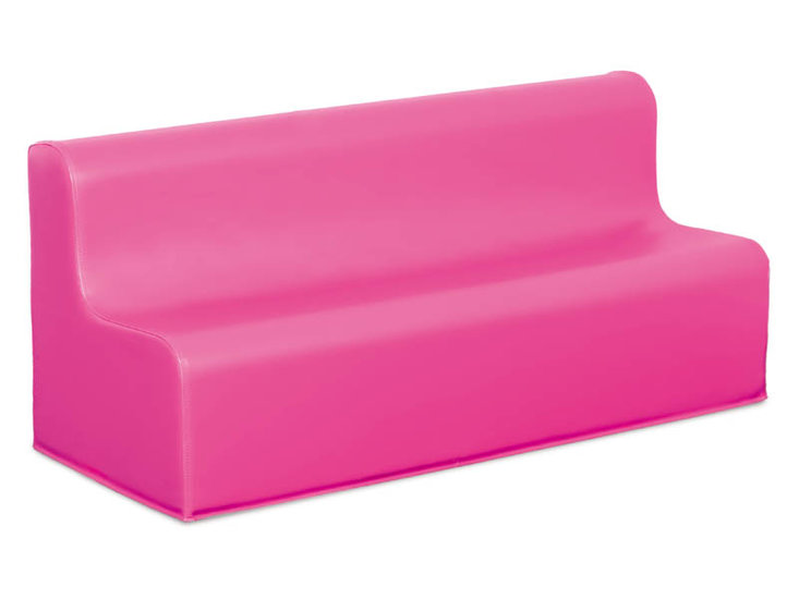 Softplay bankje zithoogte 25 cm ROZE-2