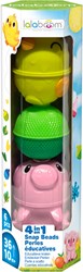 Lalaboom jouet set perles animaux poule cochon - éducatif 6 pièces