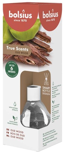 Bolsius bâtonnets parfumés boisé Oud Wood 60 ml diffuseur vegan