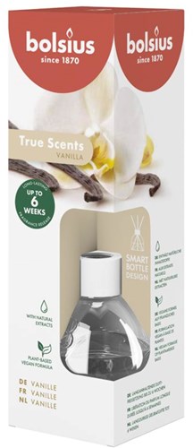Bolsius diffuseur de parfum True Scents Vanille 60ml bâtonnets parfumés