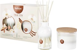 Bolsius coffret cadeau bougie parfumée et bâtonnets Vanilla Delight 2 pièces