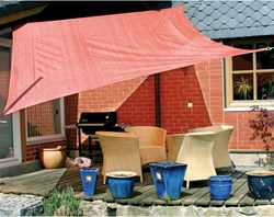 Eduplay voile d'ombrage 5x5m rouge rouille jardin aire de jeux