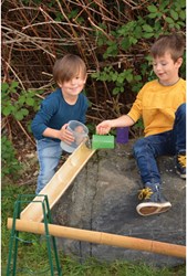 Eduplay canaux en bambou jouet set de 4 - jouet éducatif d'extérieur