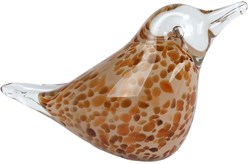 Sculpture oiseau décoration verre multicolore 15x6x9,5 cm jouet