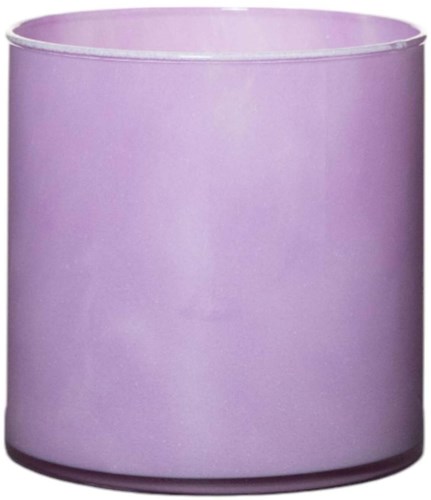 OttoSimon vase cylindre lavande violet décoration verre 15x15 cm
