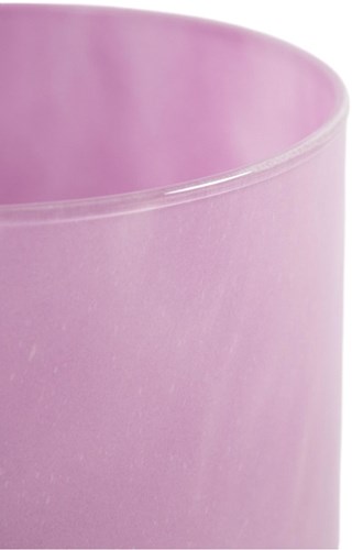 OttoSimon vase cylindre lavande violet décoration verre 15x15 cm-2
