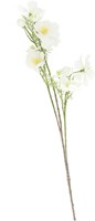 Fleur artificielle cosmos blanc 105 cm branche décorative pour la maison