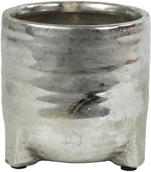 Countryfield pot de fleurs argenté 14 cm - décoration pot moderne