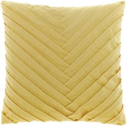 Coussin décoratif coton 45x45 jaune clair intérieur