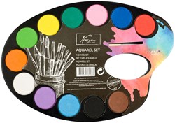 Creative Craft Group palette de peinture aquarelle - 12 couleurs - peinture
