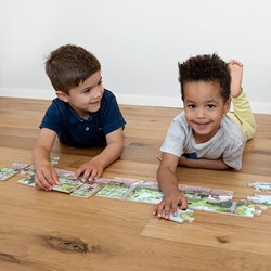 Beleduc puzzle au sol animaux de la forêt - jouet éducatif en bois