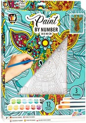 Grafix peinture par numéros toile girafe kit peinture 30x40cm