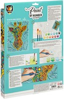 Grafix peinture par numéros toile girafe kit peinture 30x40cm-2