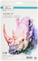 Coffret aquarelle 18 couleurs - Peinture à l'eau pour enfants et adultes-2