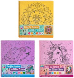 Creative Craft Group peinture par numéros toile pailletée pour enfants