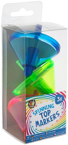 Creative Craft Group feutres toupie - set de 3 marqueurs colorés pour enfants