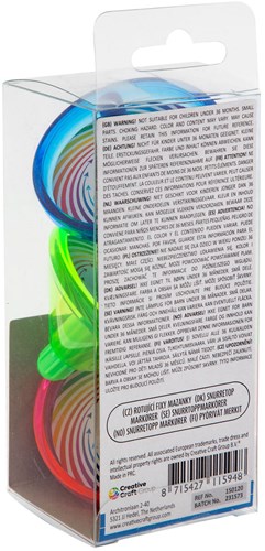 Creative Craft Group feutres toupie - set de 3 marqueurs colorés pour enfants-2