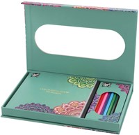 Creative Craft Group coffret coloriage mandala adulte avec crayons de couleur-2