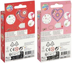 Creative Craft Group diamond painting porte-clés forme cœur enfants