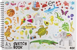 Creative Craft Group carnet de croquis A3 - 40 feuilles papier à dessin spirale