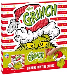Creative Craft Group toile de diamond painting Le Grinch 30x30cm kit créatif