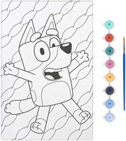 Creative Craft Group Bluey toile à peindre par numéros kit créatif 29,7x19,5 cm-2