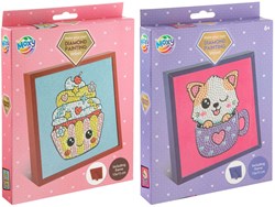 Creative Craft Group set diamond painting velours avec cadre 20x16 cm