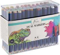 Creative Craft Group coffret de marqueurs - 48 marqueurs doubles en boîte