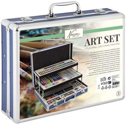 Creative Craft Group mallette de dessin - coffret 140 pièces pour enfants