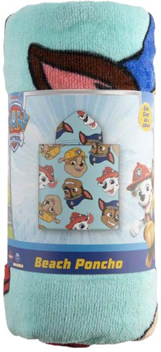 Creative Craft Group poncho de plage Paw Patrol 60x60cm cape de bain enfant