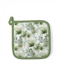Ambiente manique coton Jungle leaves blanc accessoire cuisine