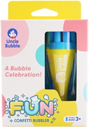 Uncle Bubble jouet à bulles Fun Confetti Bubbler coloré