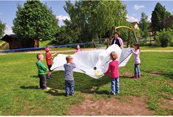Eduplay parachute jouet 360 cm blanc - jeu éducatif pour enfants
